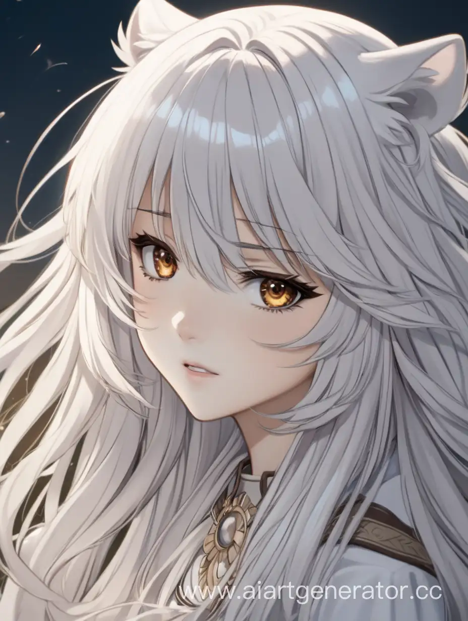 Enchanting-Anime-Character-with-Elegant-White-Hair-and-LionLike-Teeth