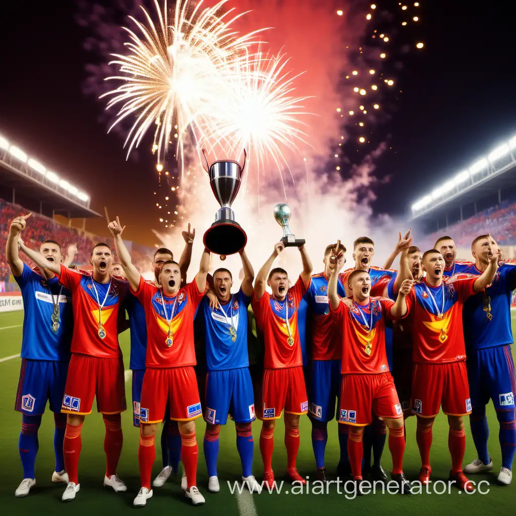 CSKA-Football-Team-Celebrates-Victory-on-Mars-with-Trophy-and-Fireworks