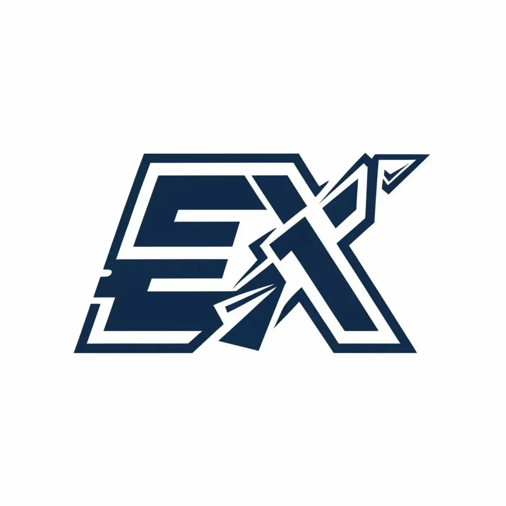 logo, ex, with the text "ex", typography, be used in Internet industry