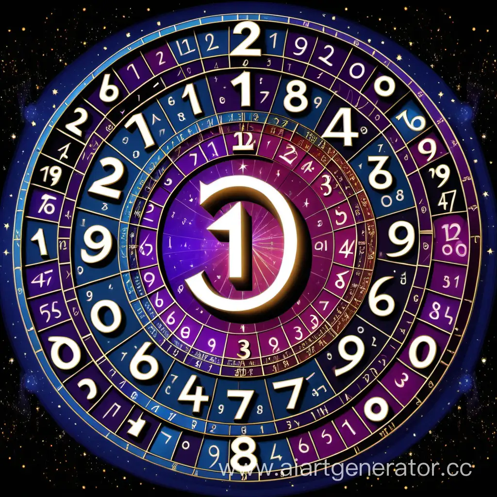 Vibrant-Numerology-Symbols-in-Cosmic-Harmony