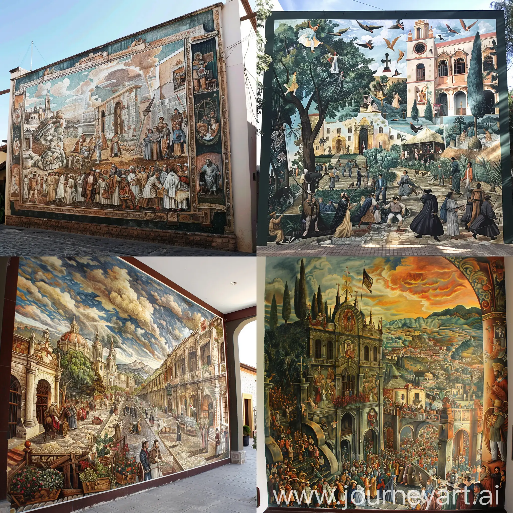 Realizar un mural de la historia de la colonia de oblatos en Guadalajara Jalisco 