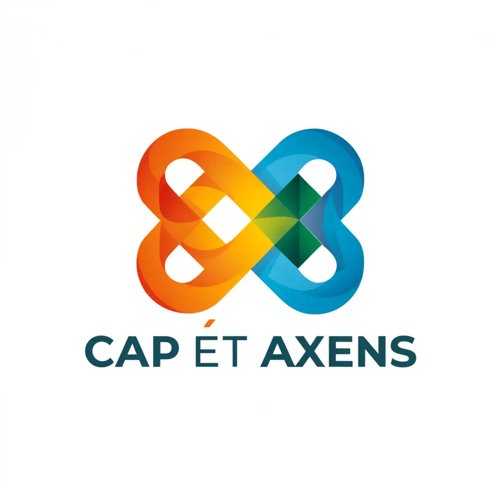 a logo design,with the text "Cap et Axens", main symbol:Please make a mix of the CapGemini logo and the Axens SA logo to make a custom one,Moderate,clear background