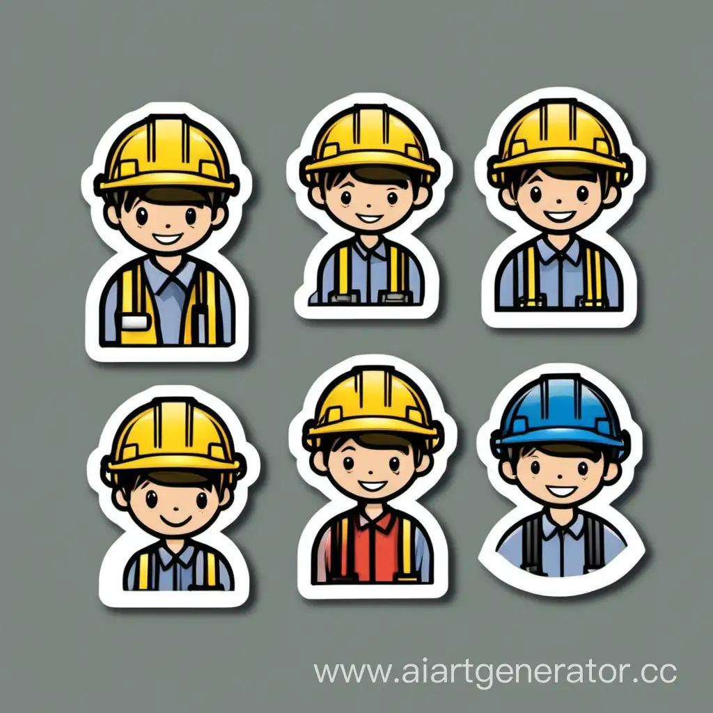 Create youth stickers in the field of labor protection and industrial safety. It is necessary to develop stickers that will be attractive and understandable for young people, while containing important information about safety rules in production. Please take into account the characteristics of the target audience and offer creative and modern design solutions.