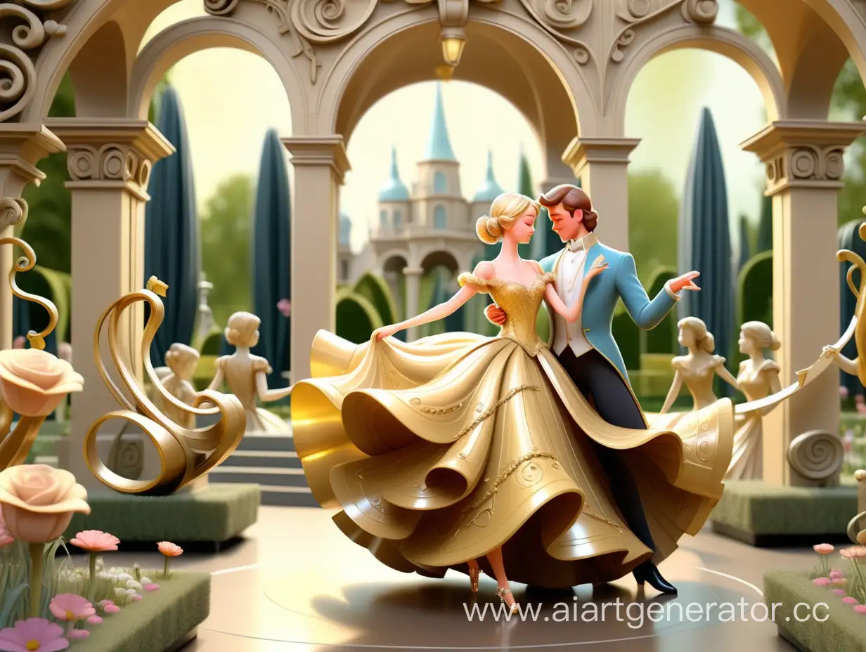 Elegant-Waltz-Dance-in-Enchanted-Flower-Garden