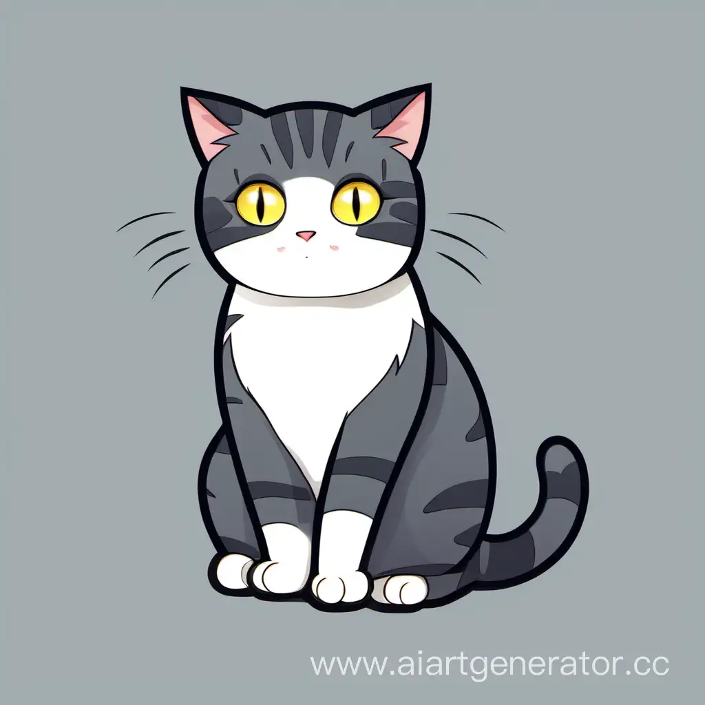 Playful-Cartoon-Cat-in-2D-Illustration