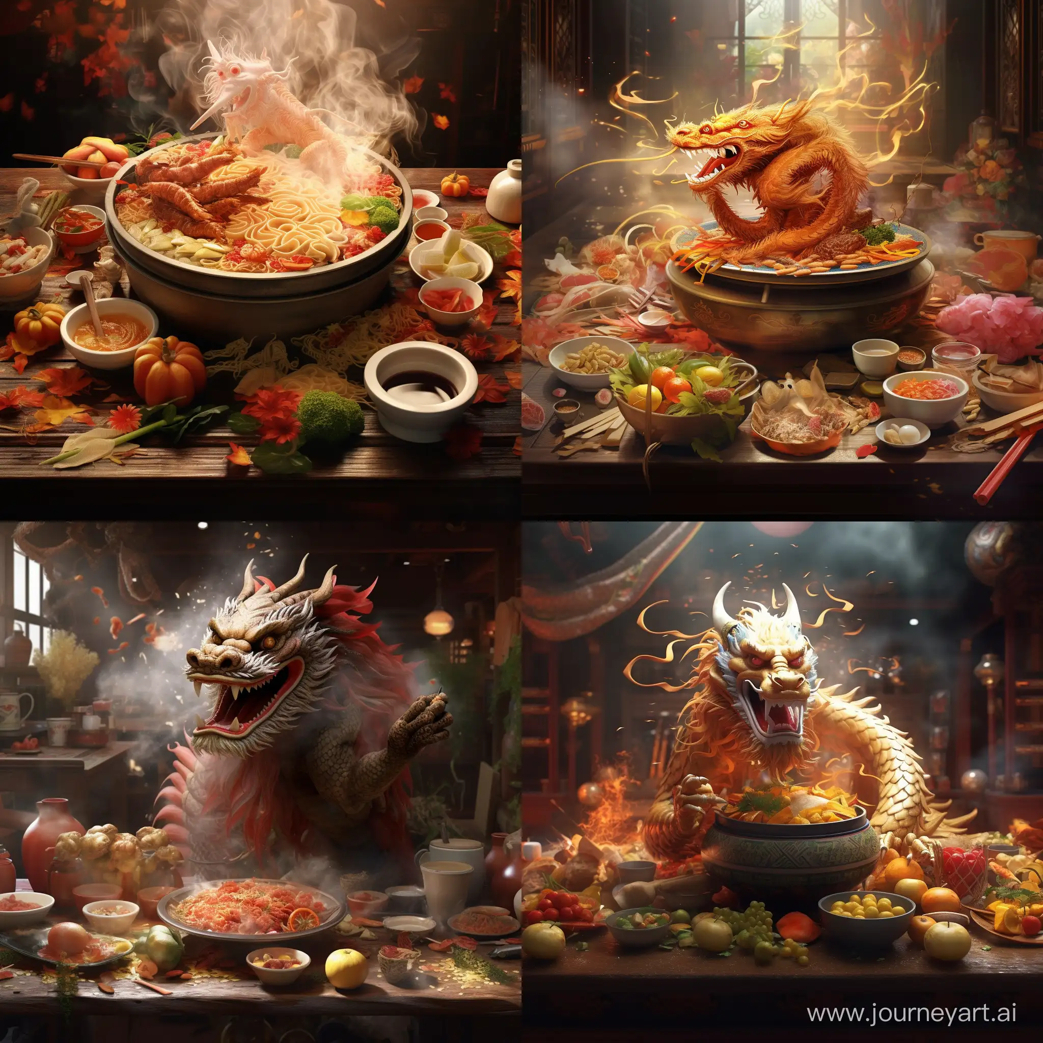 Vibrant-Chinese-Dragon-Celebrates-Spring-Festival-with-Hot-Pot-Feast