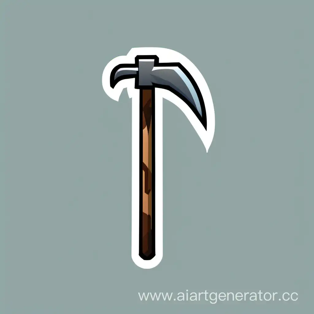 Minimalist-Round-Pickaxe-Icon-with-Transparent-Background-for-Game-Design