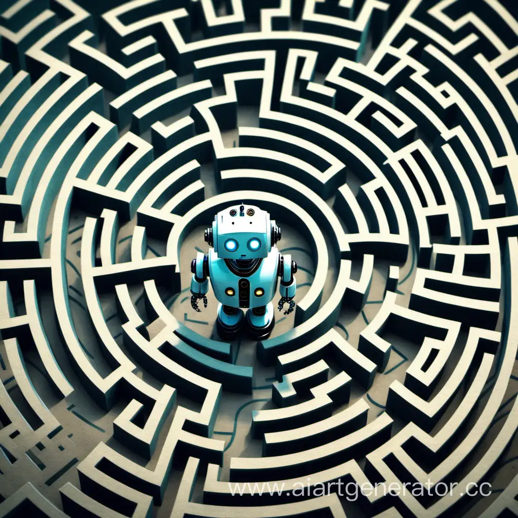 Lost-Robot-Navigating-Intricate-Maze