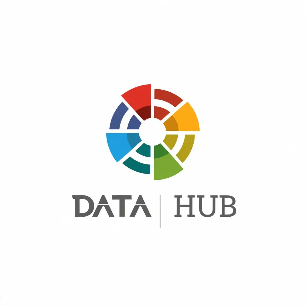 a logo design, with the text 'cunio data hub', main symbol: data hub viz, Moderate, be used in Technology industry, clear background