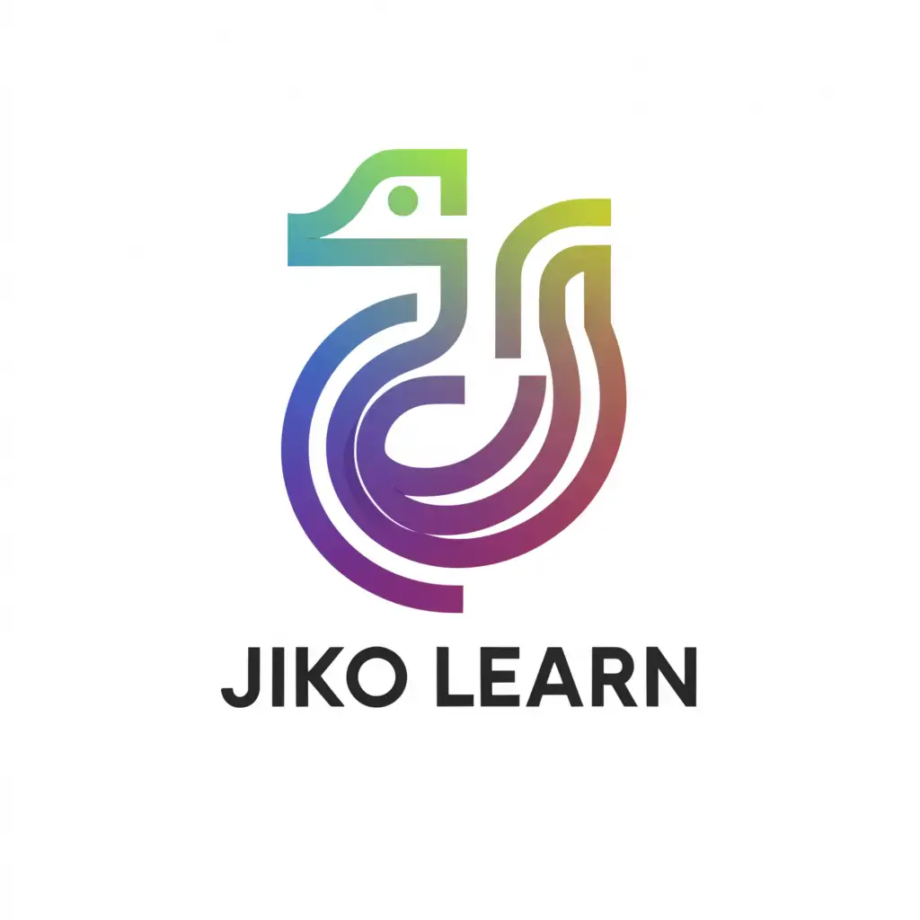 a logo design,with the text "Jiko Learn", main symbol:python,Moderate,be used in Education industry,clear background