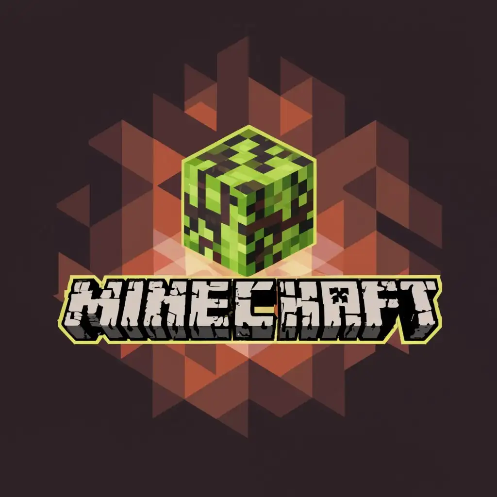 a logo design,with the text "Minecraft SMP", main symbol:Minecraft SMP,Moderate,be used in Internet industry,clear background