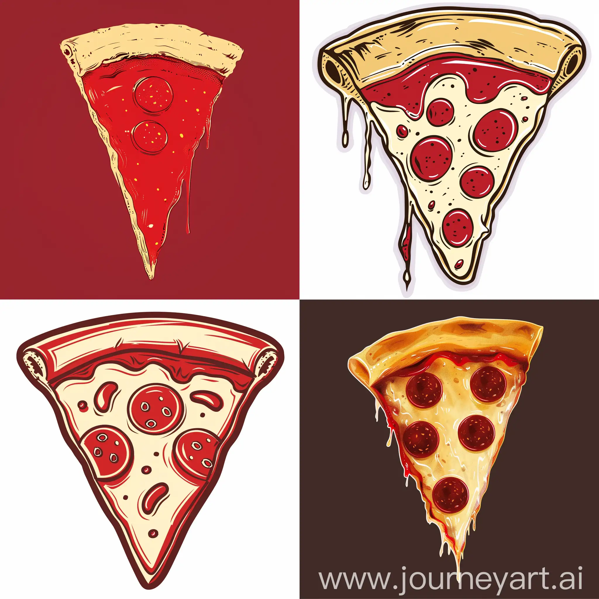 Simple-Red-and-White-Pizza-Logo-Vector-Design