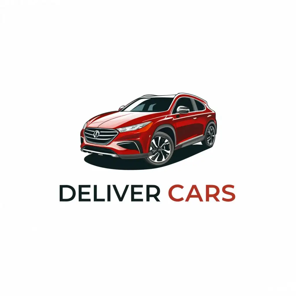 a logo design,with the text "deliver cars usa", main symbol:Cars,Moderate,clear background