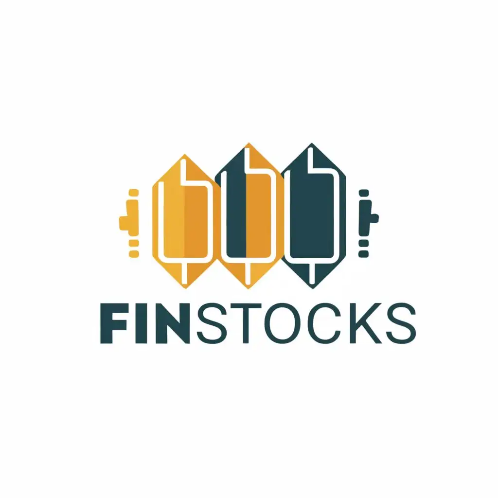 logo, Bars, with the text "FinStocks", typography, be used in Finance industry