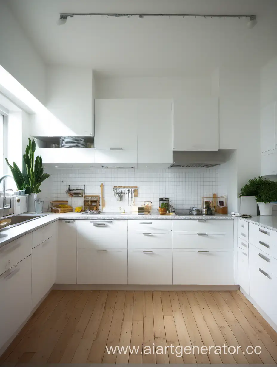 Cheerful-Kitchen-Scene-with-Vibrant-Lighting-and-Tidy-Flooring