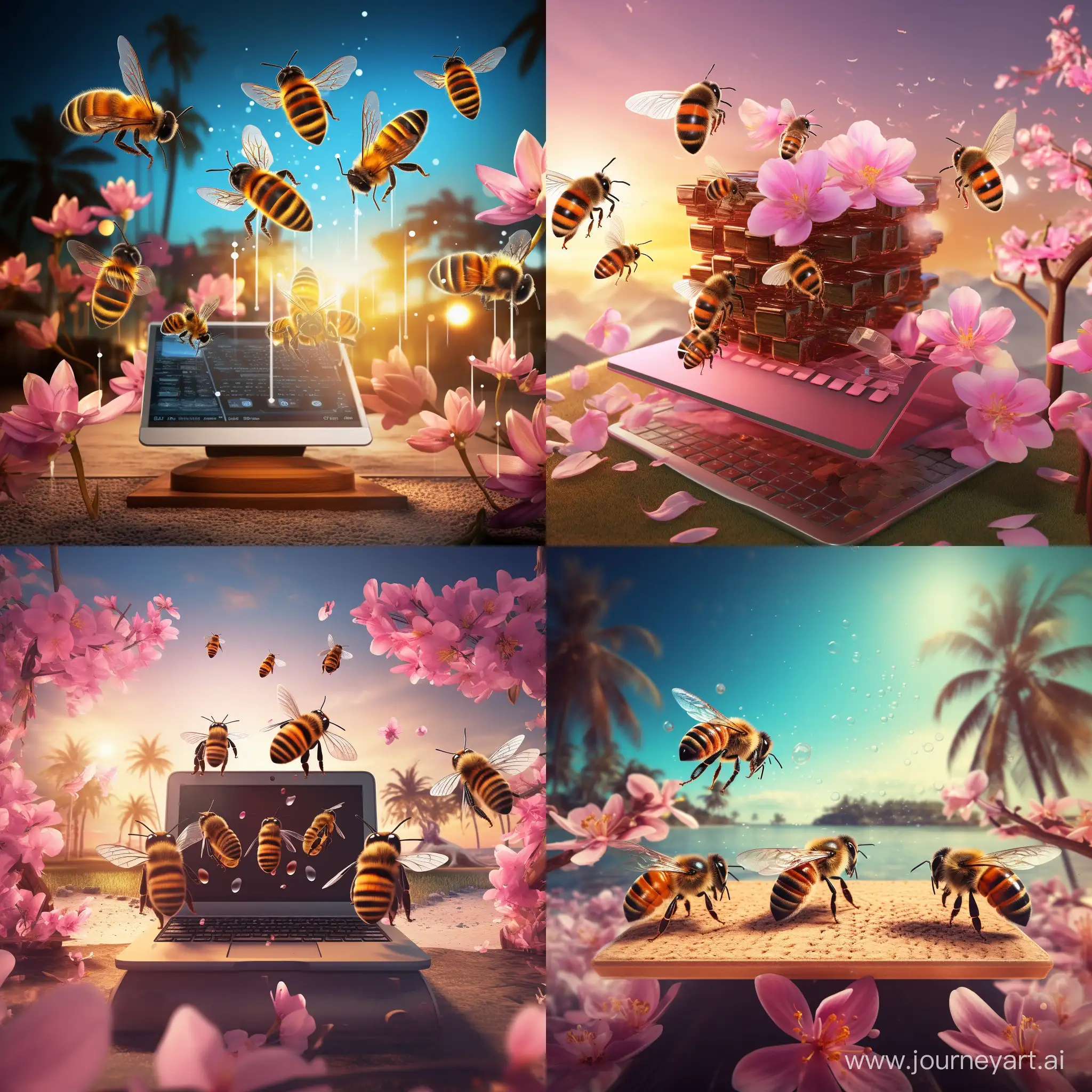 Joyful-Bees-Creating-Web-Apps-in-a-Tropical-Oasis