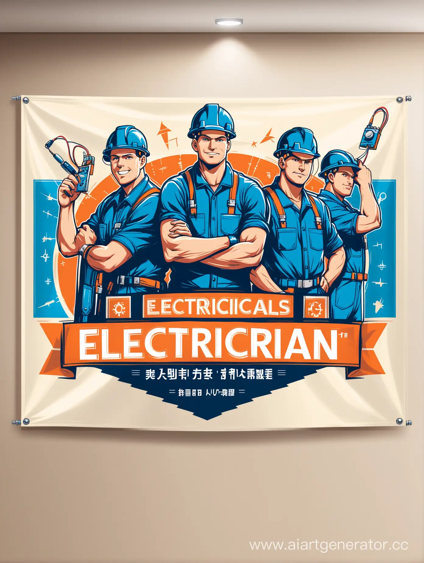 Баннер для группы электриков