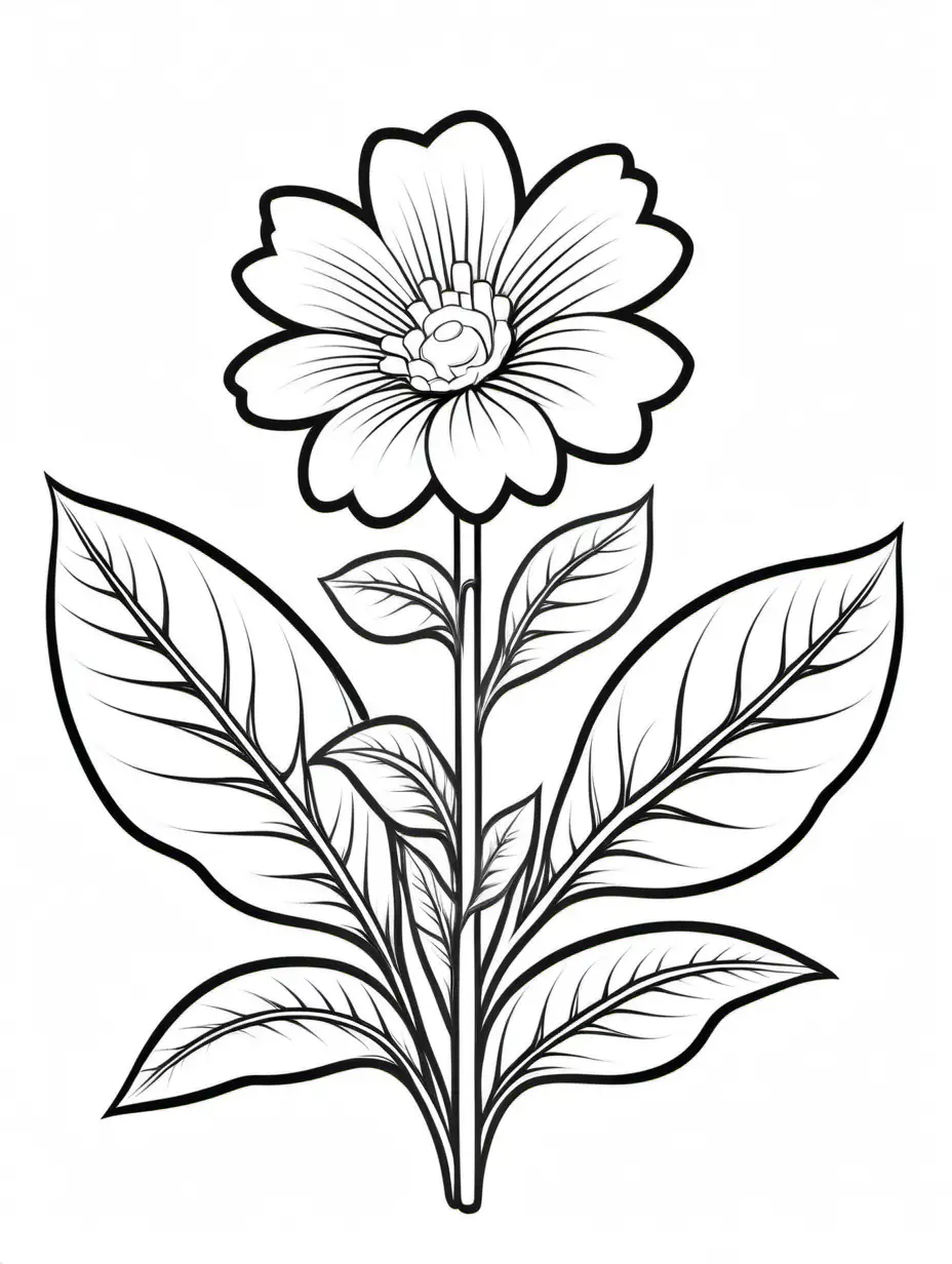 Charming Jacobs Ladder Flower Coloring Page