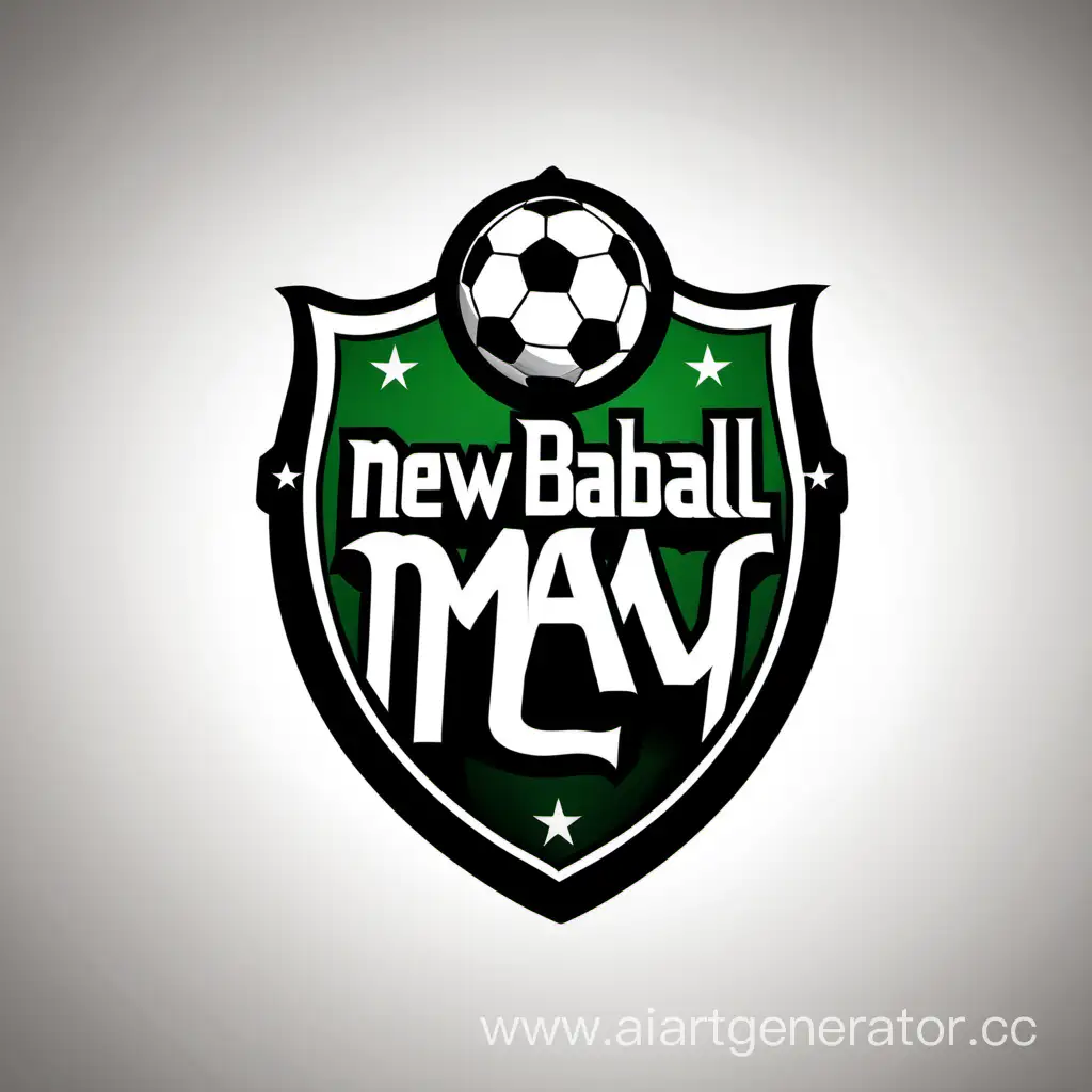 Сделай логотип для футбольного клуба в 2d графике с названием "New age Mamoball"