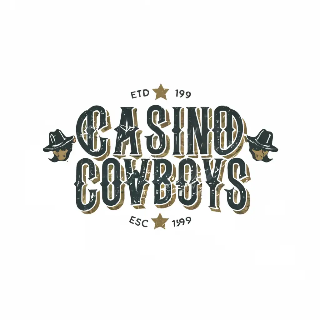 a logo design,with the text "Casino Cowboys", main symbol:none,Moderate,clear background