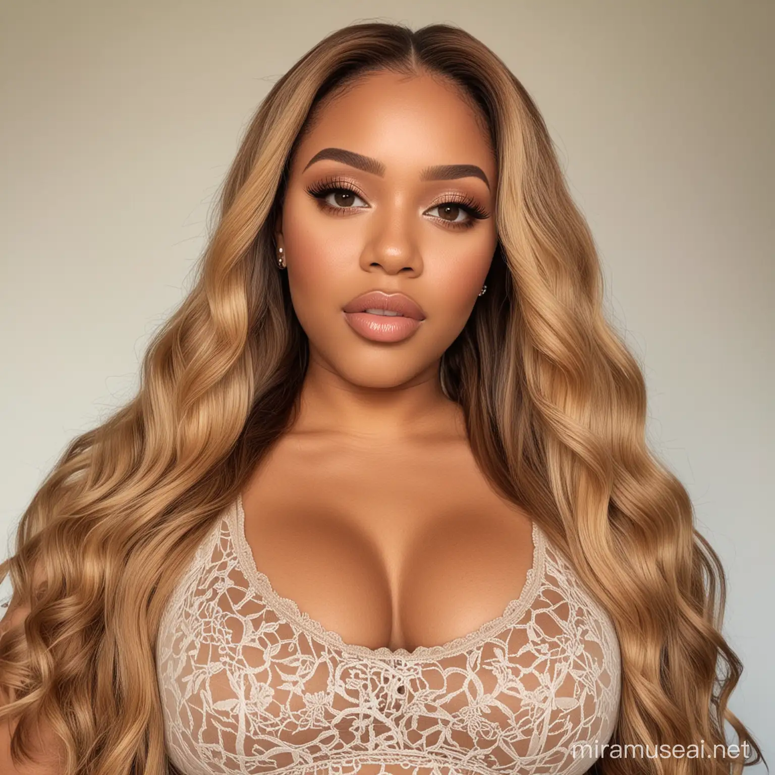 Image prompt/: generate pictures full body of a light skinned south african very curvaceous, thick girl that looks like me, with a straight brunette hd lace front weave, thirst trap head to toe.

DOWNLOAD

