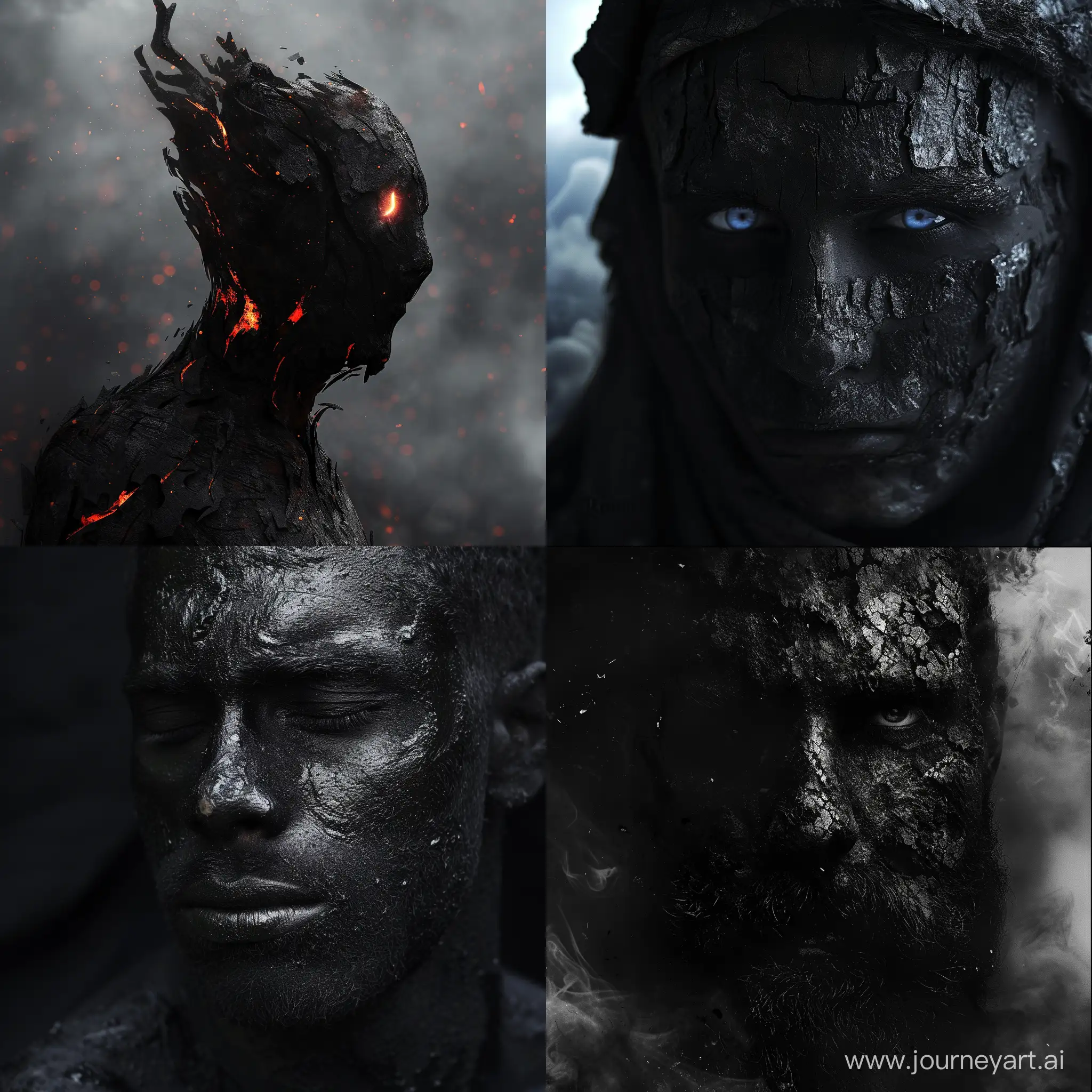 Gloomy Aron god of burnt offerings. Face like coal