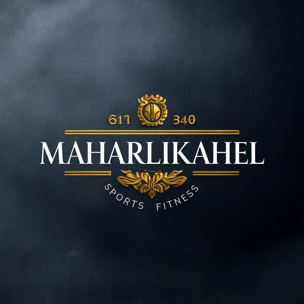 logo, aristocrat, with the text "MAHARLIKAHEL", typography, be used in Sports Fitness industry