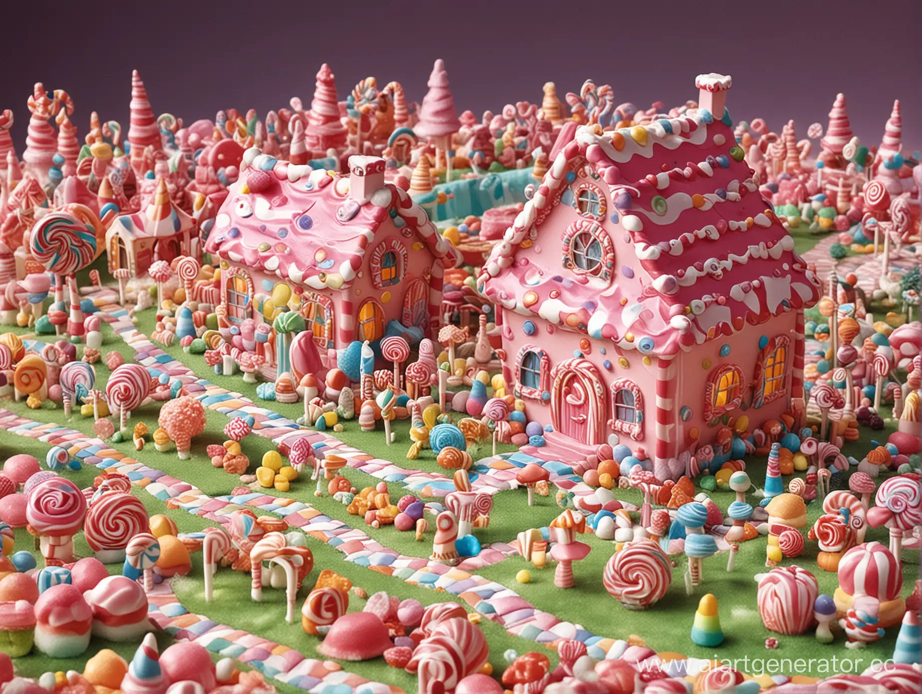 beautifal candy land and candy house