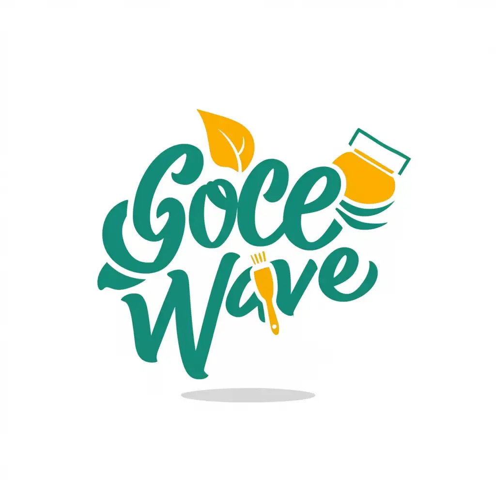 LOGO-Design-For-Goce-Wave-Fresh-and-Vibrant-with-Vegetables-Cosmetics-and-Dairy-Elements
