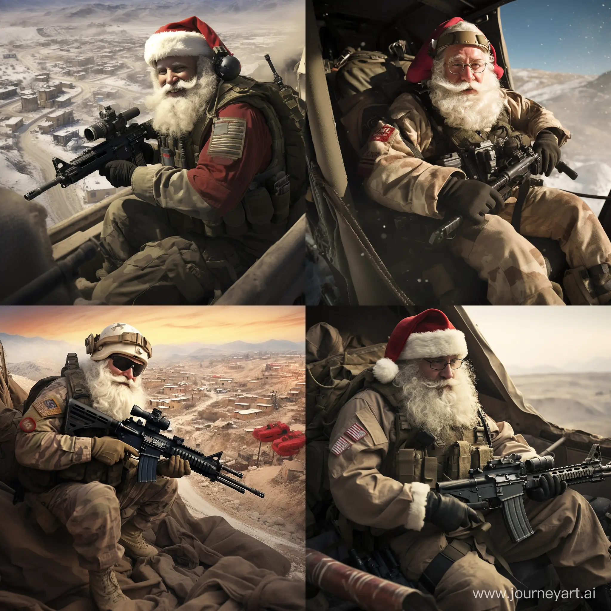 Santa-Claus-Flying-with-16th-Air-Assault-Brigade-on-Christmas-2010