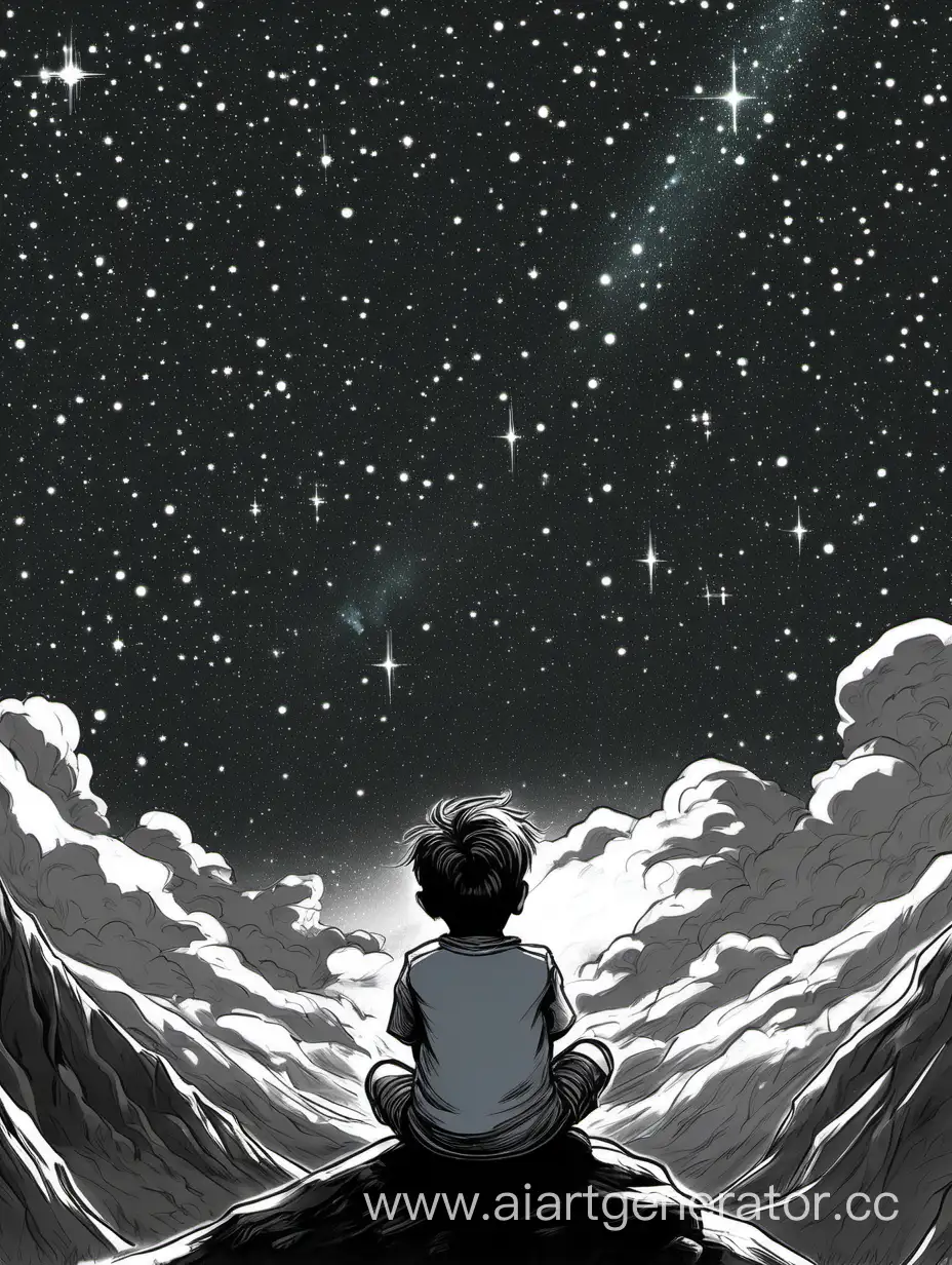 Contemplative-Boy-Gazing-at-Starlit-Sky