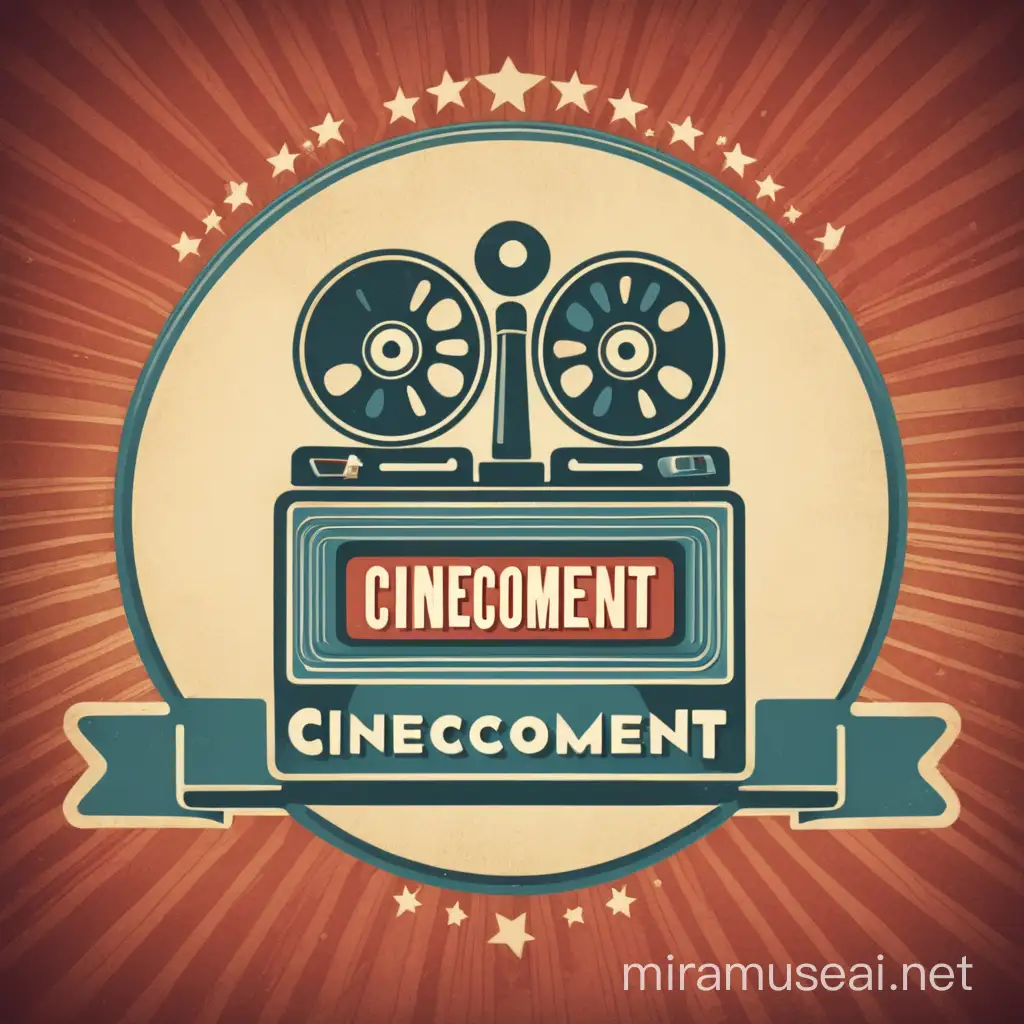 RetroInspired Cinecom Entertainment Logo Design