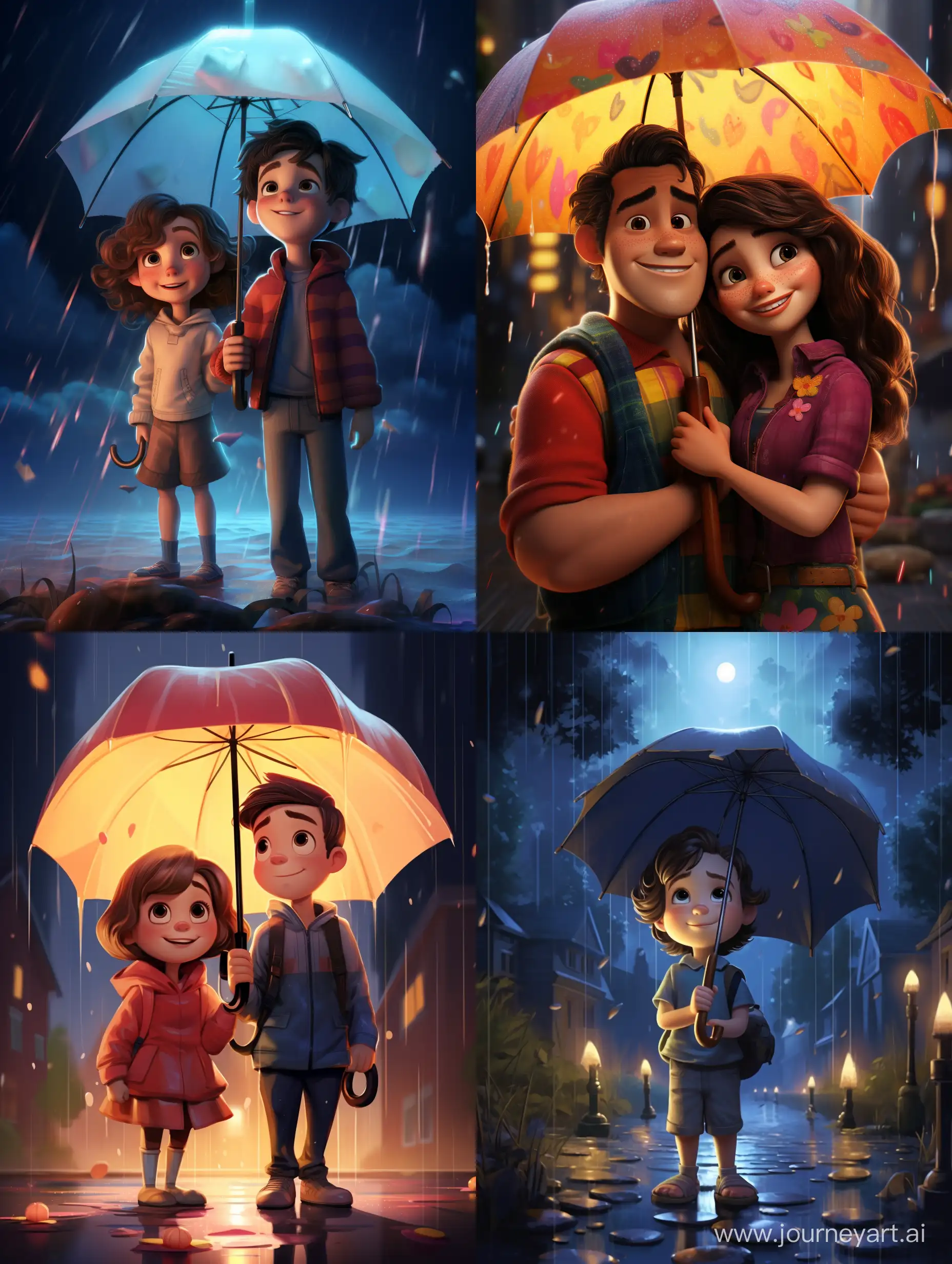 Pixar-Style-Umbrella-Scene