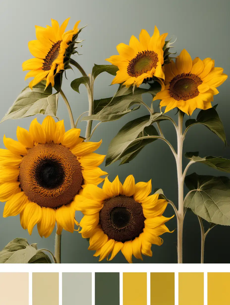 color scheme: sunflower