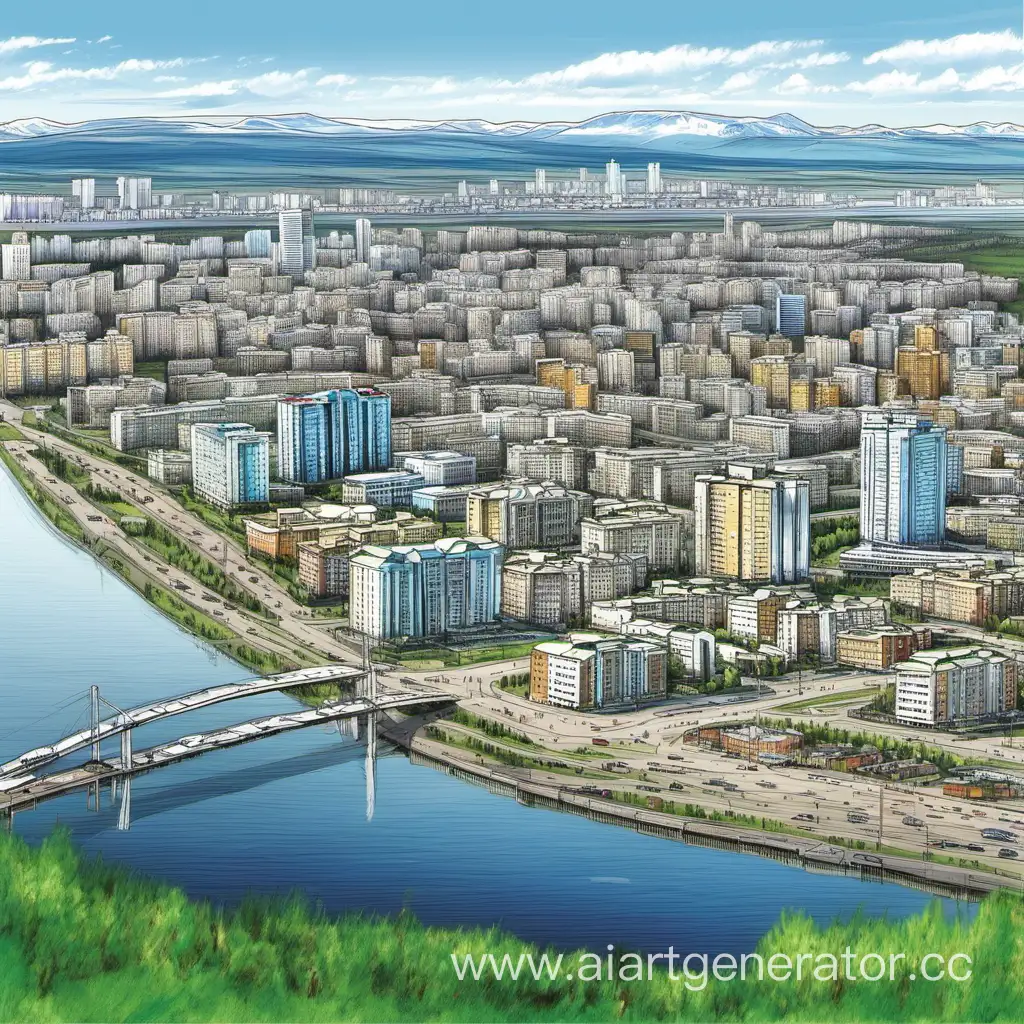 Kirovsky-District-Cityscape-in-Krasnoyarsk