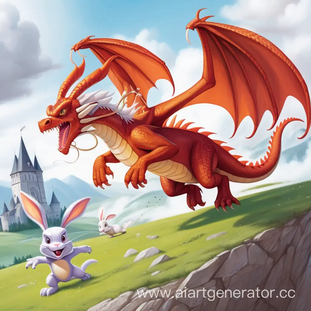Majestic-Winged-Dragon-in-Pursuit-of-Swift-Rabbit