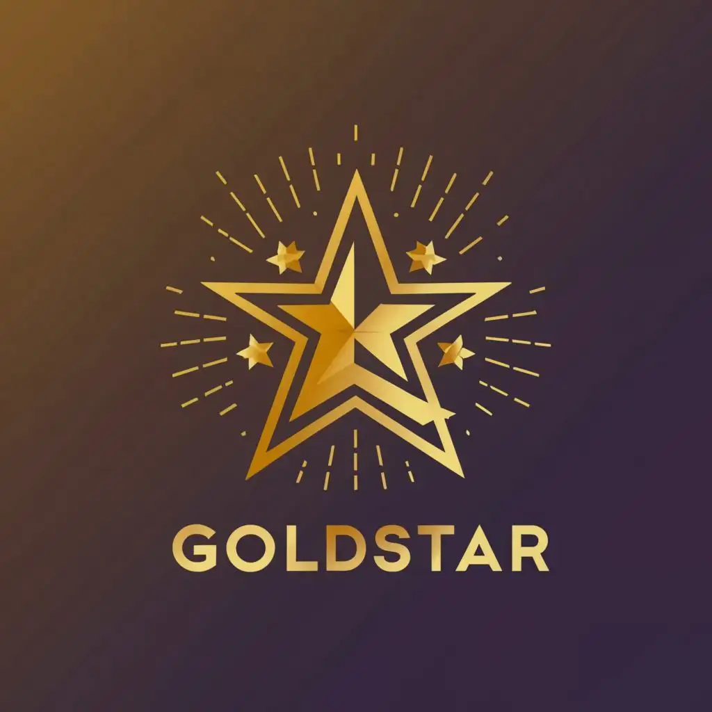 a logo design,with the text "Reel Goldstar", main symbol:ambition, inspiration, dedication,Moderate,clear background