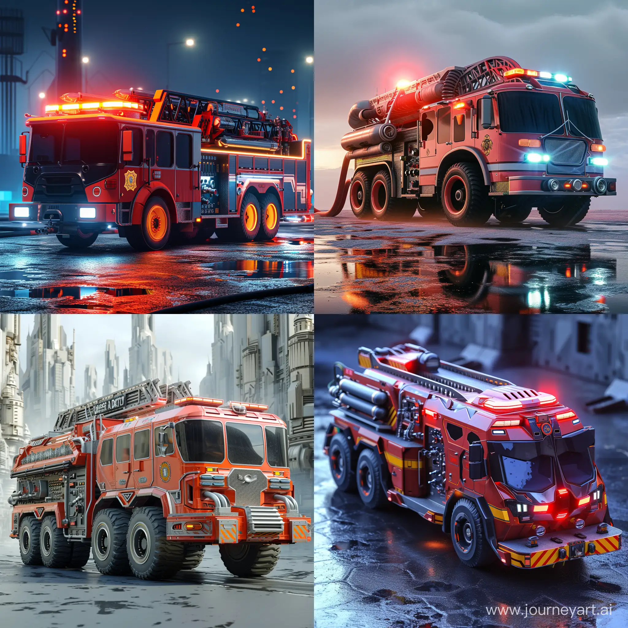 Futuristic-Fire-Truck-Responding-to-Emergency-in-Distant-Future