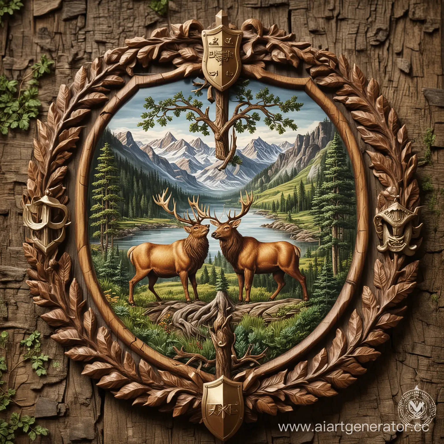 Majestic-Mountainous-Shield-Emblem-of-Natures-Bounty-and-Vitality