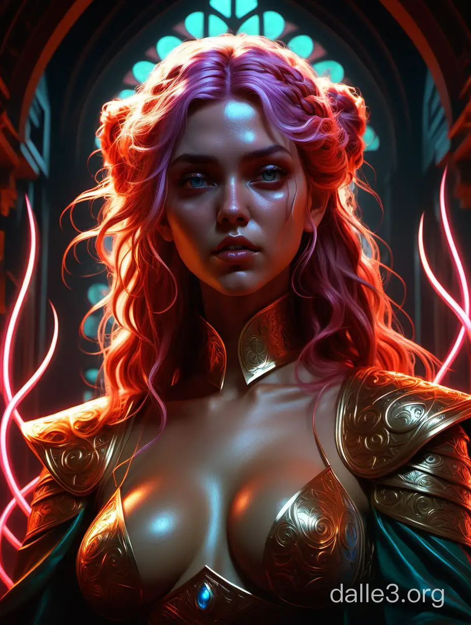 nobody knows you, fame of thrones, lord of daggers, neon, fibonacci, sweat drops, insane, intricate, highly detailed, digital painting, artstation, concept art, smooth, sharp focus, illustration, Unreal Engine 5, 8K, art by artgerm and greg rutkowski and alphonse mucha