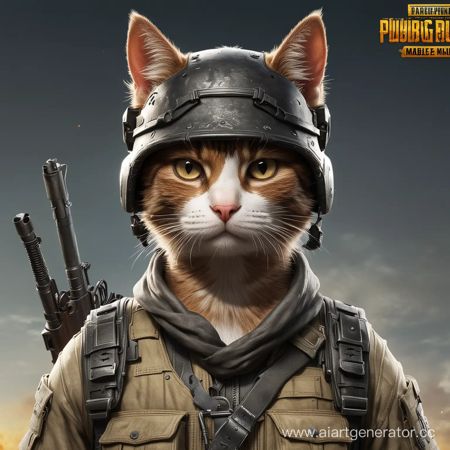 Fierce-Cat-Warrior-in-PUBG-Mobile-Battlegrounds