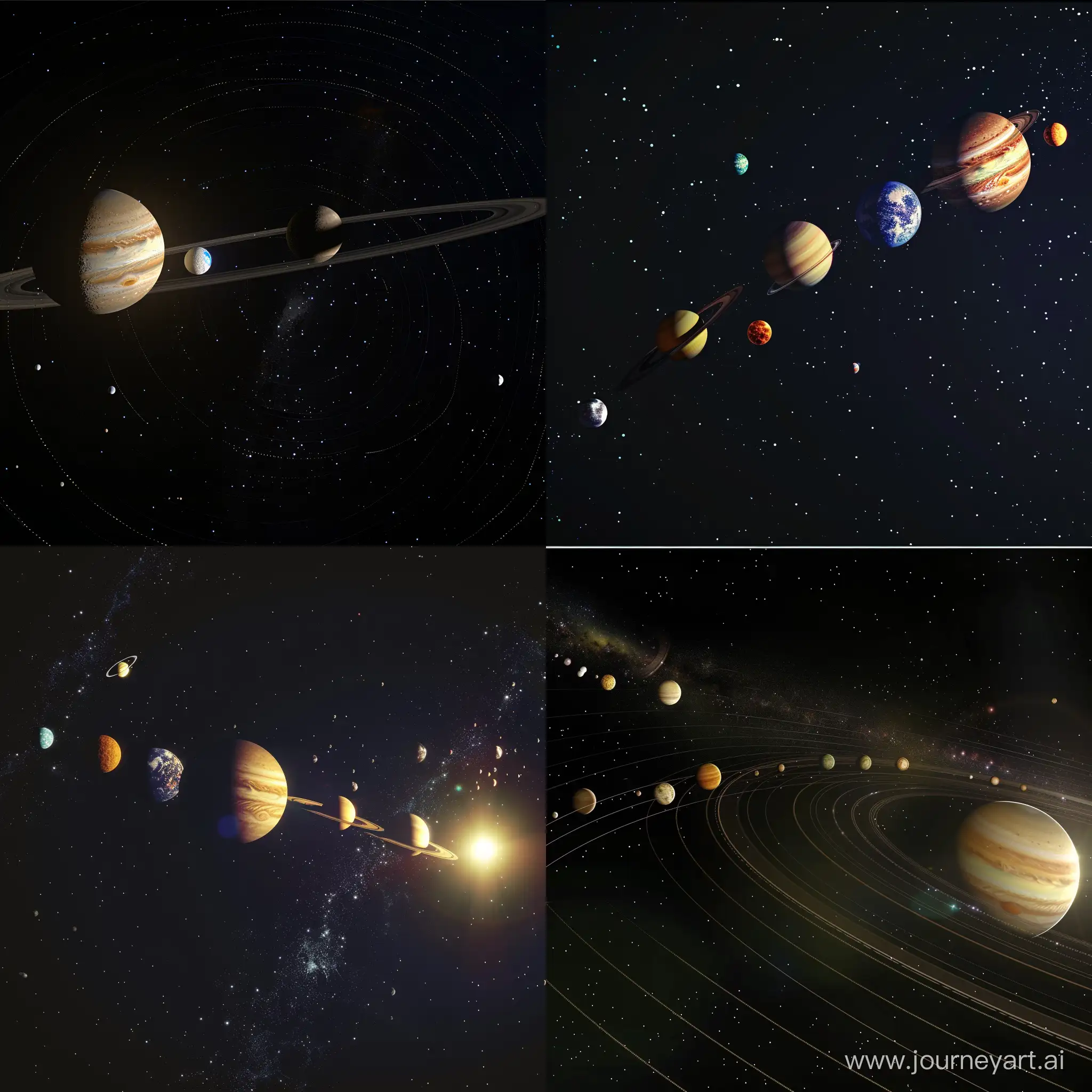 Realistic-Solar-System-Illustration