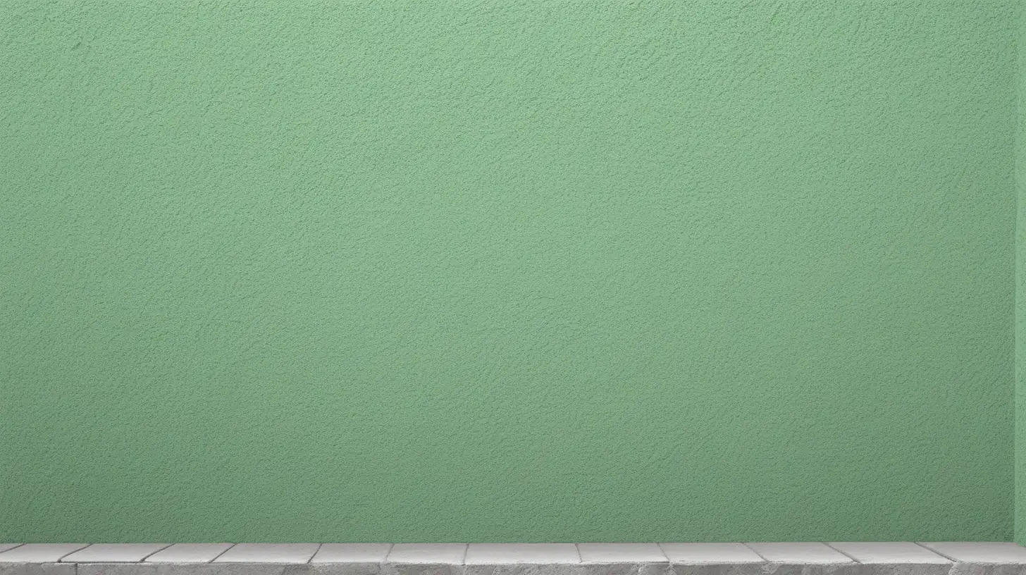 illustration of green cement wall