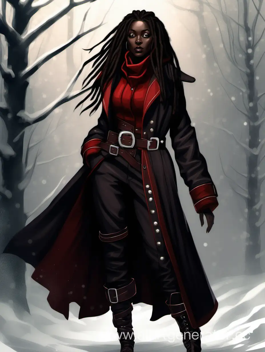 DarkSkinned-Woman-in-Winter-Fantasy-Outfit-with-Glowing-White-Eyes