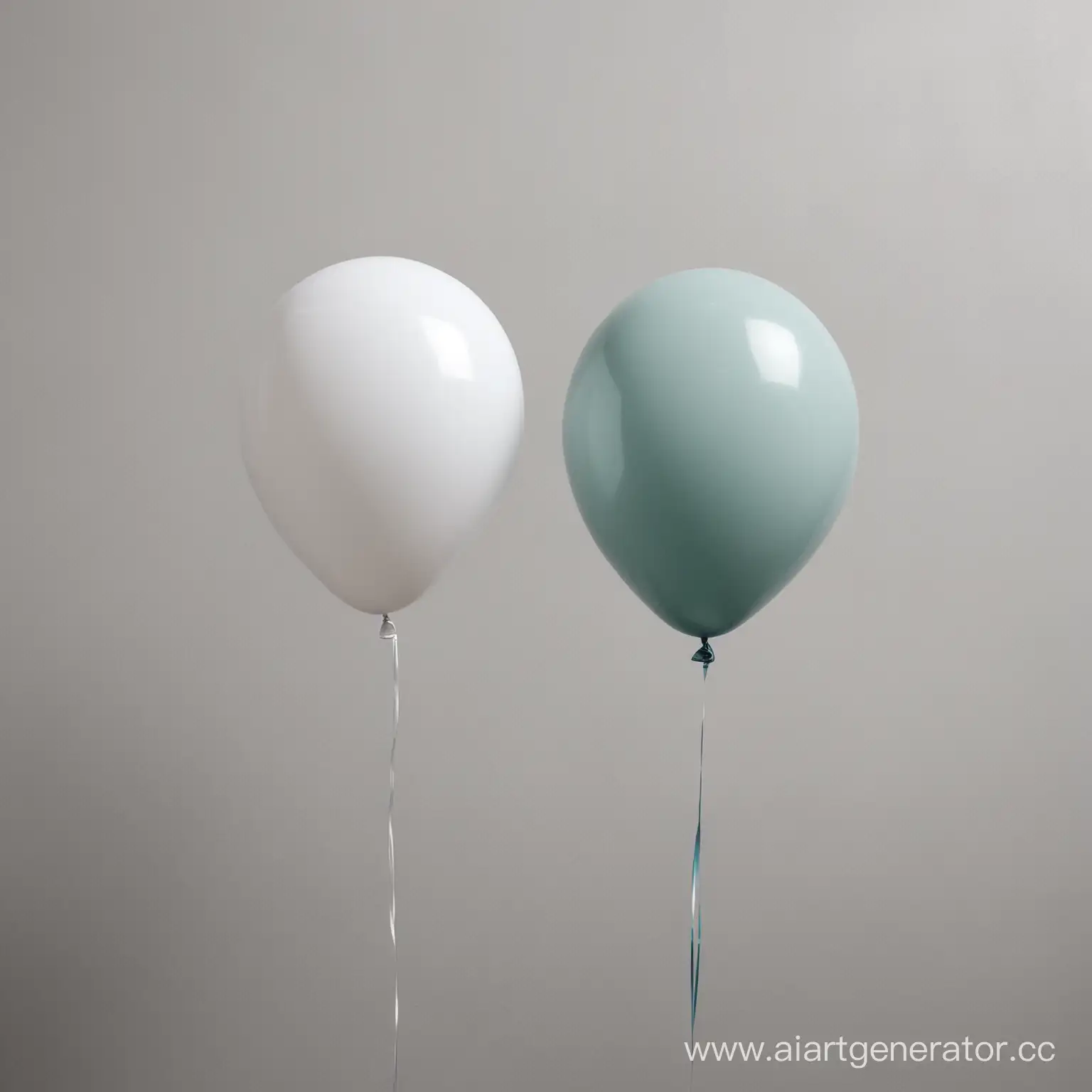 Два воздушных шарика рядом