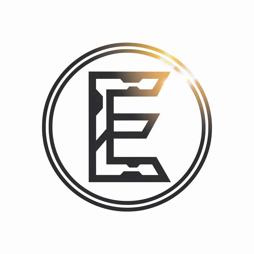 A logo for a crypto currency, the letter E with similar typography to Solana

