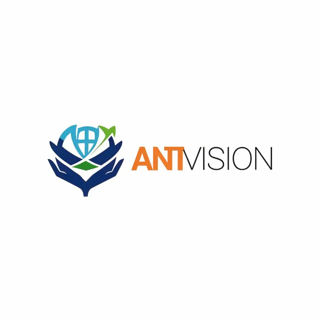 logo, Study Abroad and career consultancy need a simple minimal logo, with the text "Anti Vision", typography, be used in Education industry