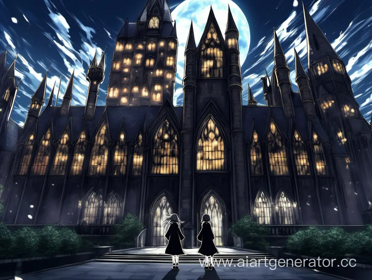 AnimeStyle-Gothic-Rendering-of-Hogwarts-School-of-Magic