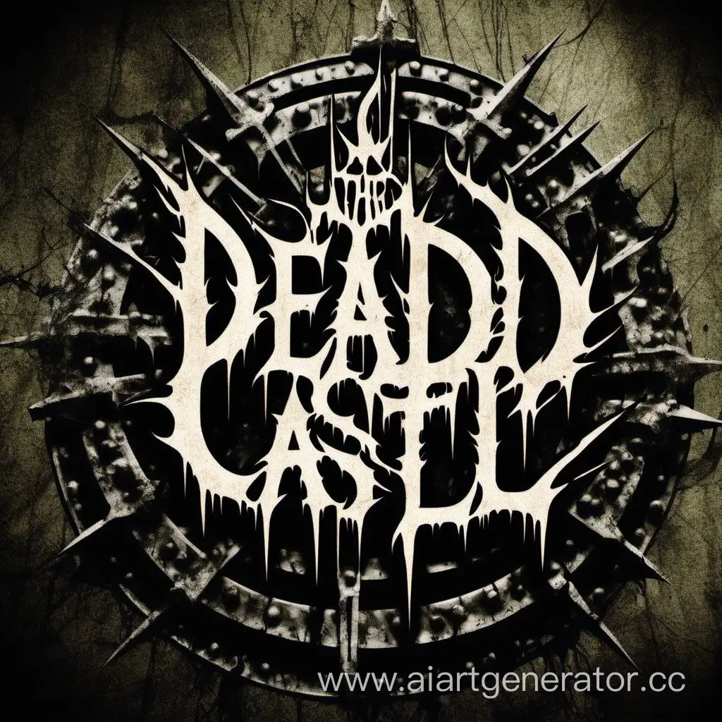 Логотип металл группы с названием dead castle