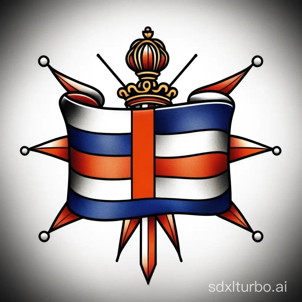 Dutch flag tattoo